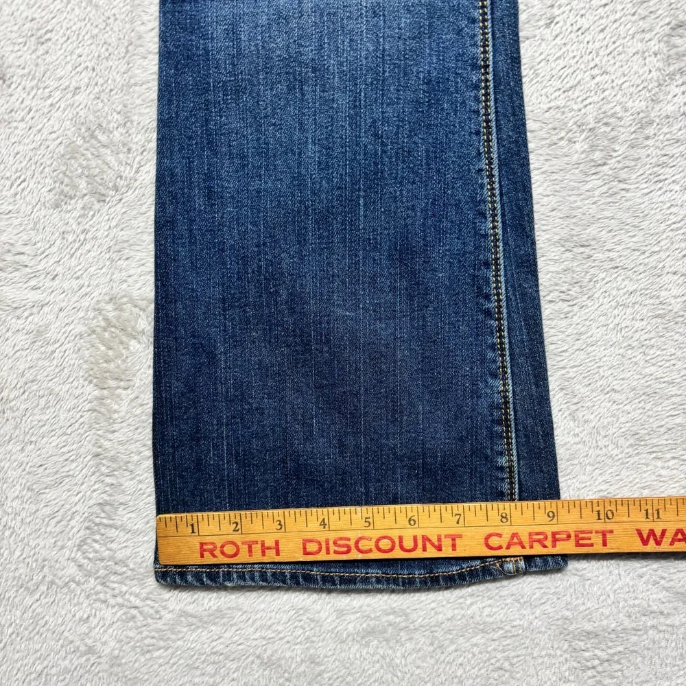 NWT American Eagle Artist Flare Jeans Womens 4 Short Blue Denim Low Rise Stretch - Picture 8 of 8